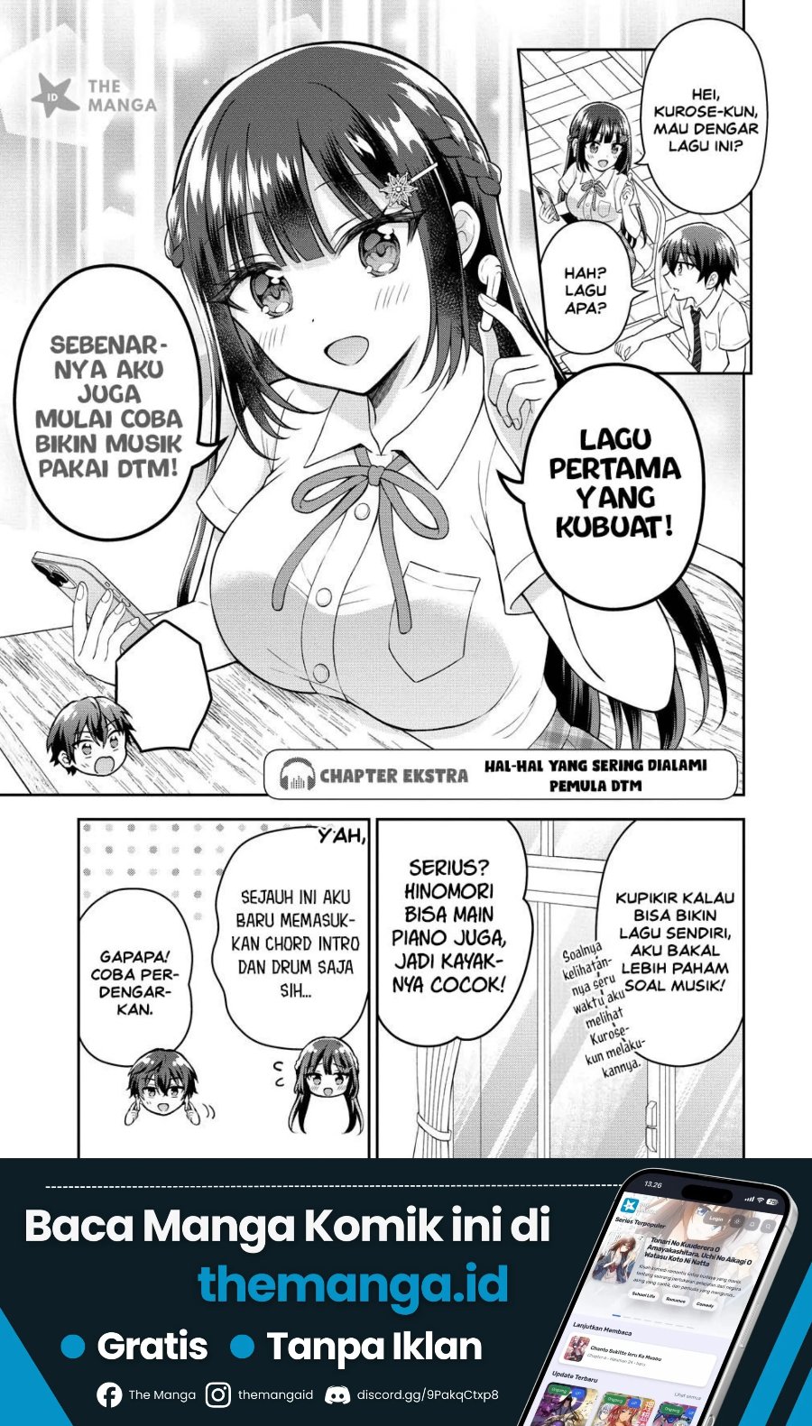 Tonari no Seki no Inkya Joshi ga Oshi Utaite Datta – Ore no Kyoku wo Uttatekure! Chapter 22.5 - Page 2