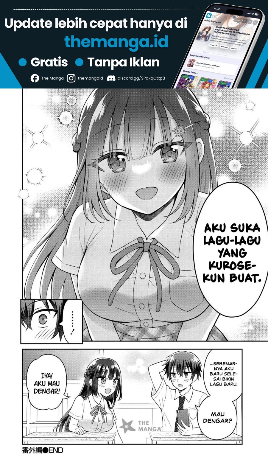 Tonari no Seki no Inkya Joshi ga Oshi Utaite Datta – Ore no Kyoku wo Uttatekure! Chapter 22.5 - Page 9