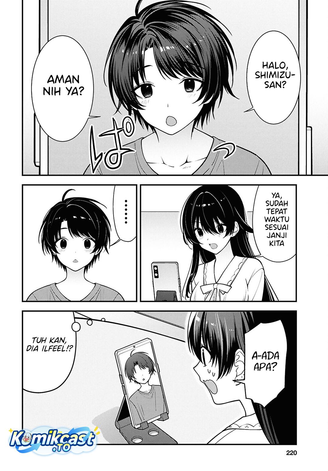 Baca Tonari no Seki no Yankee Shimizu-san ga Kami o Kuroku Sometekita - Chapter 17 halaman 23