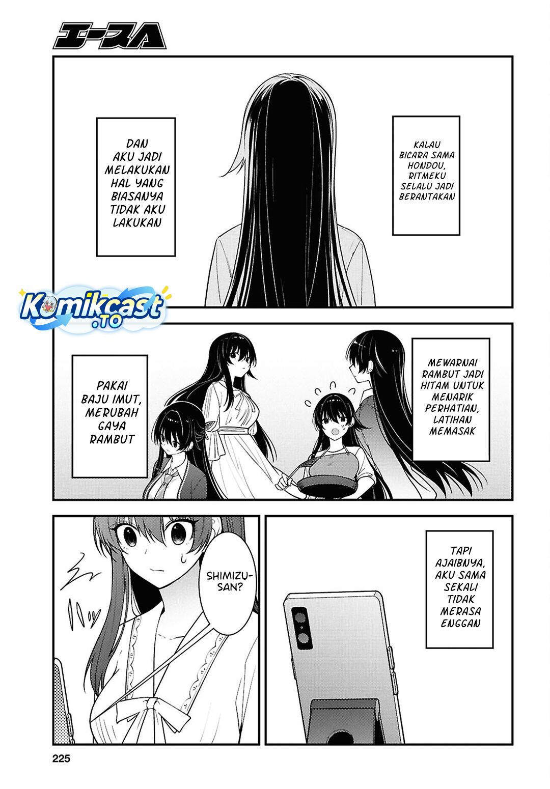 Baca Tonari no Seki no Yankee Shimizu-san ga Kami o Kuroku Sometekita - Chapter 17 halaman 28