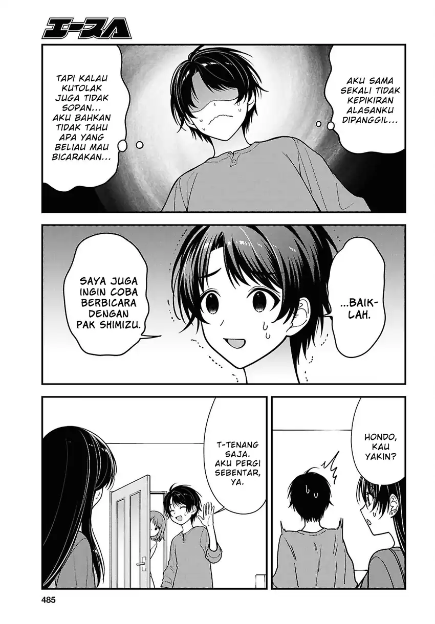 Baca Tonari no Seki no Yankee Shimizu-san ga Kami o Kuroku Sometekita - Chapter 18 halaman 11