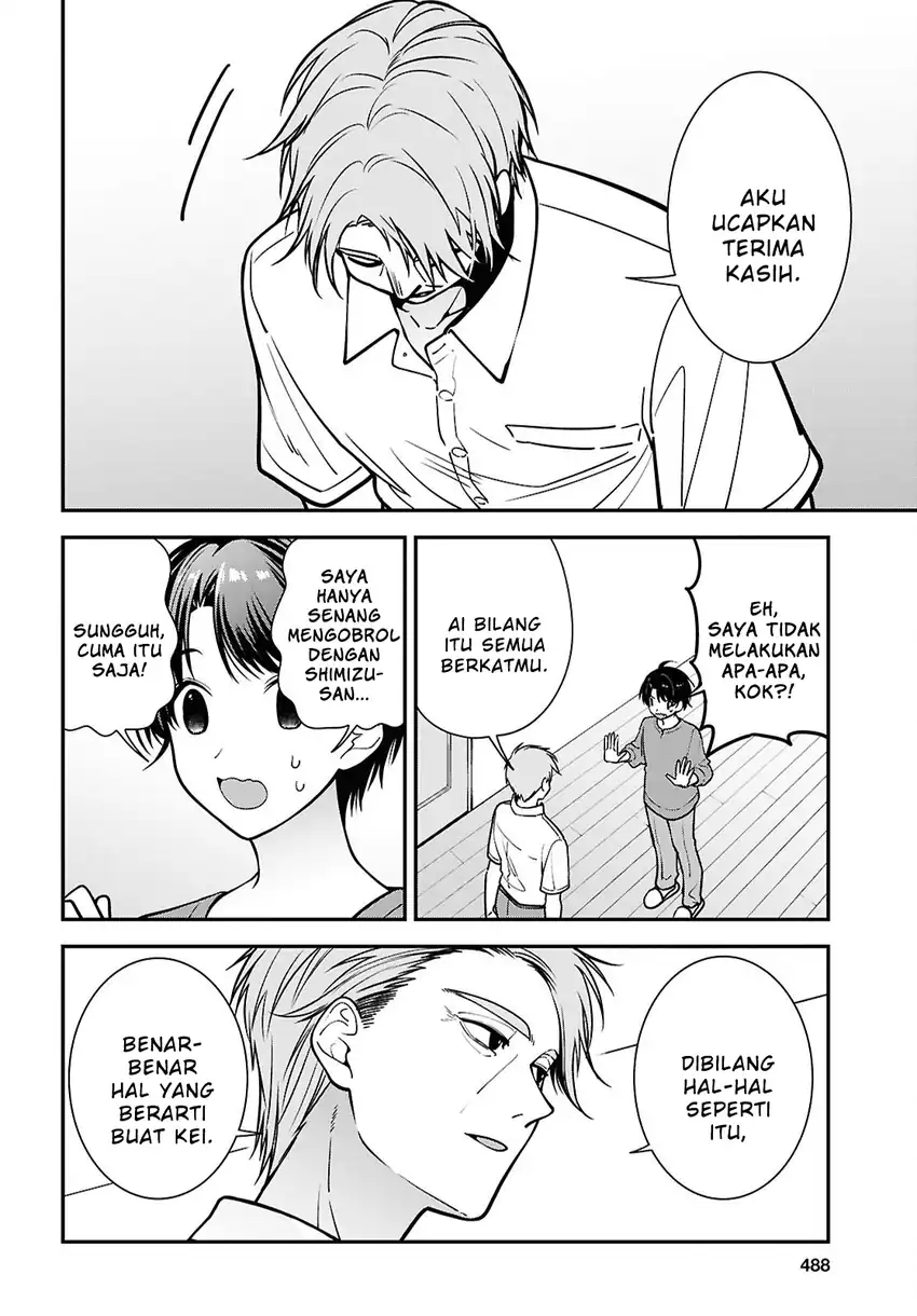Baca Tonari no Seki no Yankee Shimizu-san ga Kami o Kuroku Sometekita - Chapter 18 halaman 14