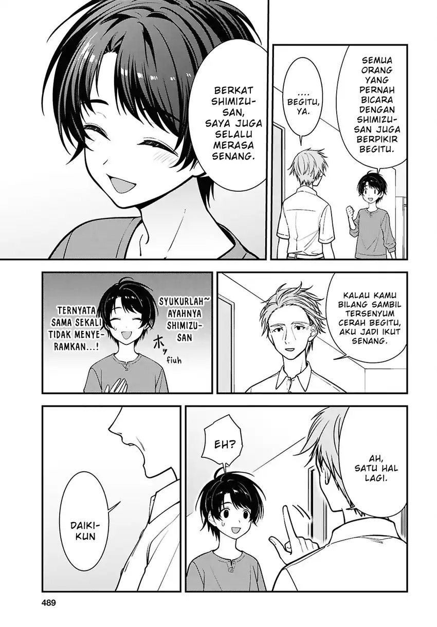 Baca Tonari no Seki no Yankee Shimizu-san ga Kami o Kuroku Sometekita - Chapter 18 halaman 15