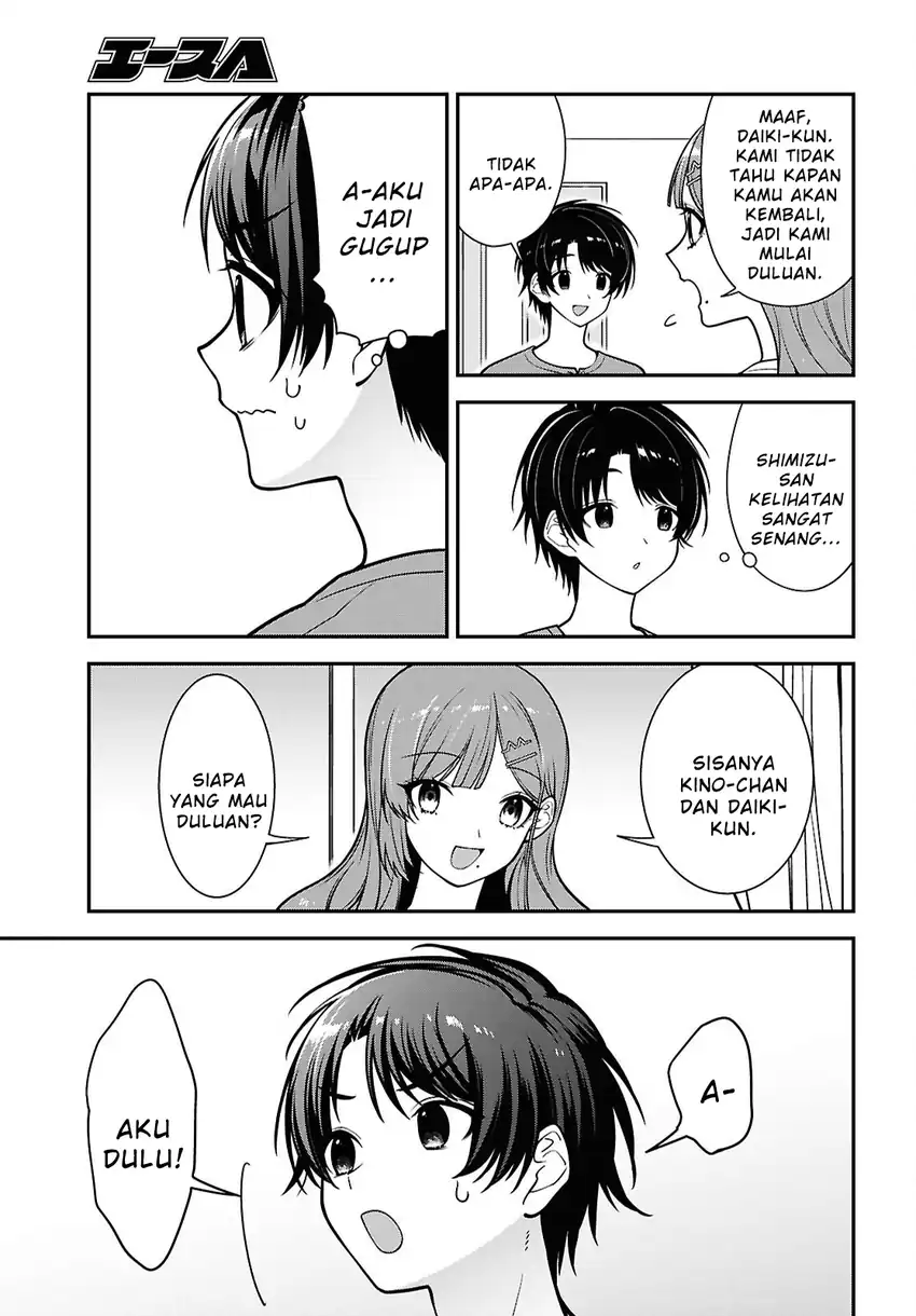 Baca Tonari no Seki no Yankee Shimizu-san ga Kami o Kuroku Sometekita - Chapter 18 halaman 19