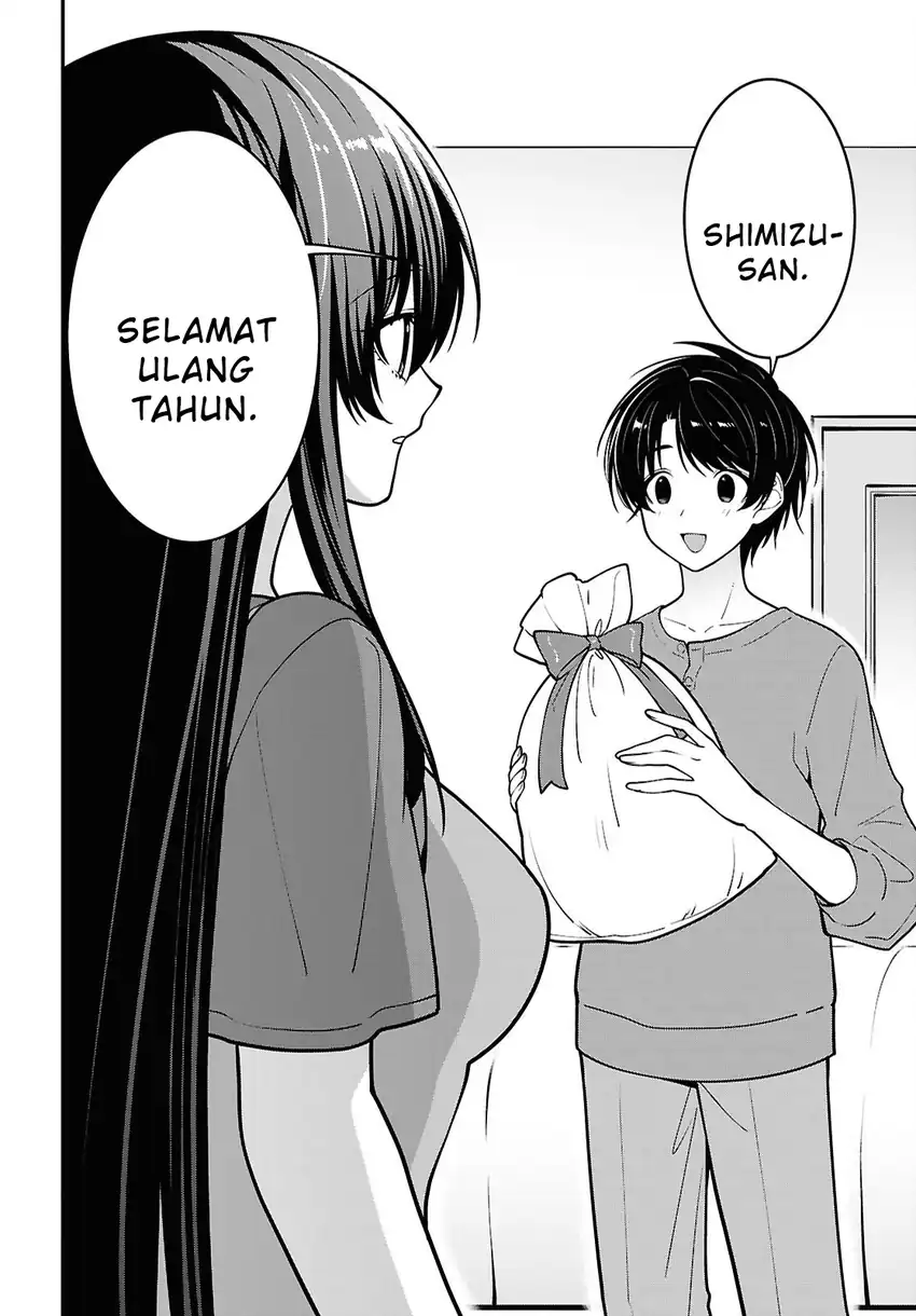 Baca Tonari no Seki no Yankee Shimizu-san ga Kami o Kuroku Sometekita - Chapter 18 halaman 20