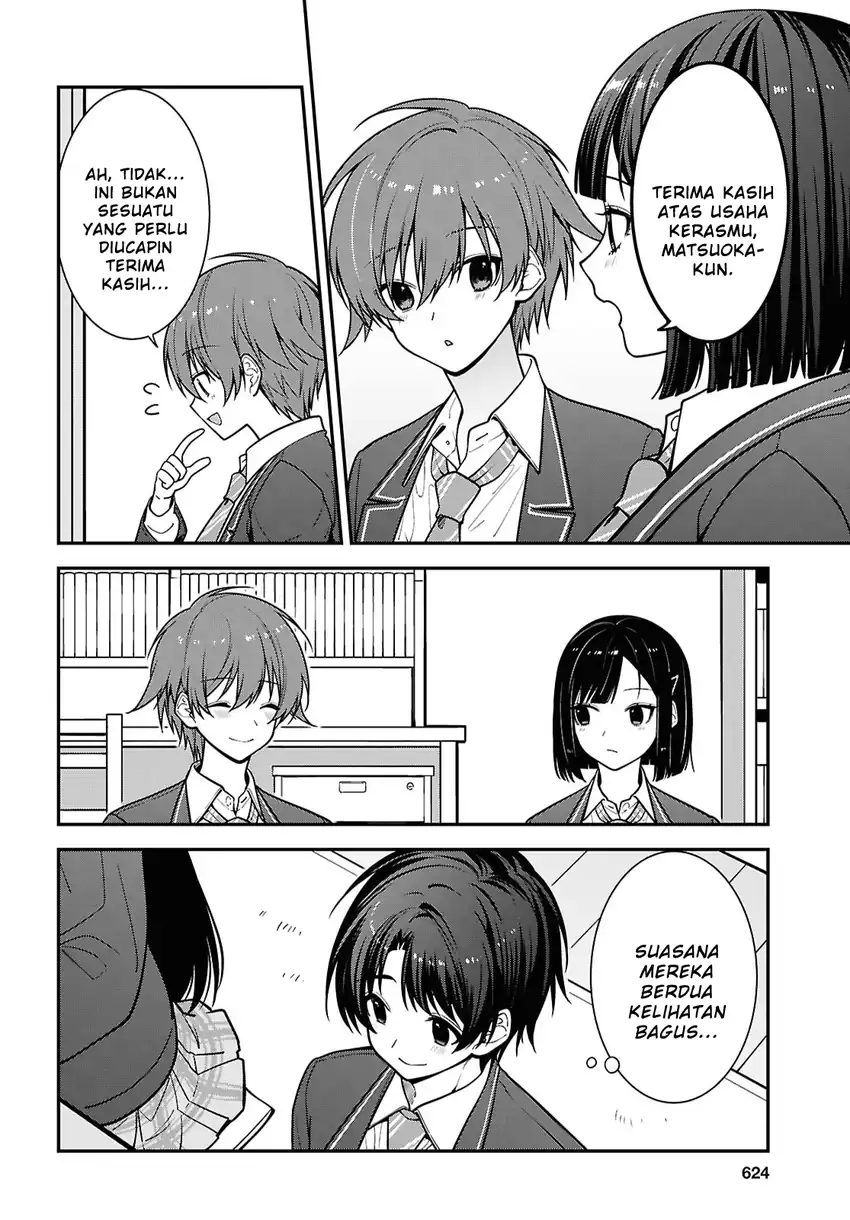 Baca Tonari no Seki no Yankee Shimizu-san ga Kami o Kuroku Sometekita - Chapter 19 halaman 16