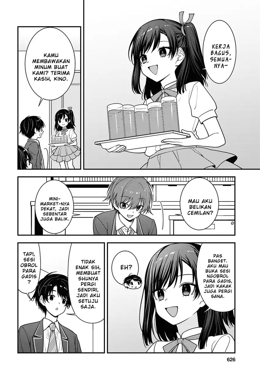 Baca Tonari no Seki no Yankee Shimizu-san ga Kami o Kuroku Sometekita - Chapter 19 halaman 18