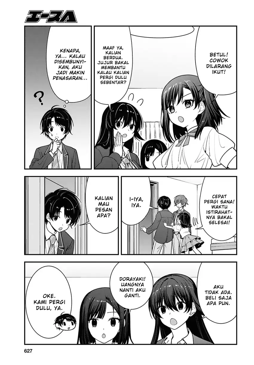 Baca Tonari no Seki no Yankee Shimizu-san ga Kami o Kuroku Sometekita - Chapter 19 halaman 19