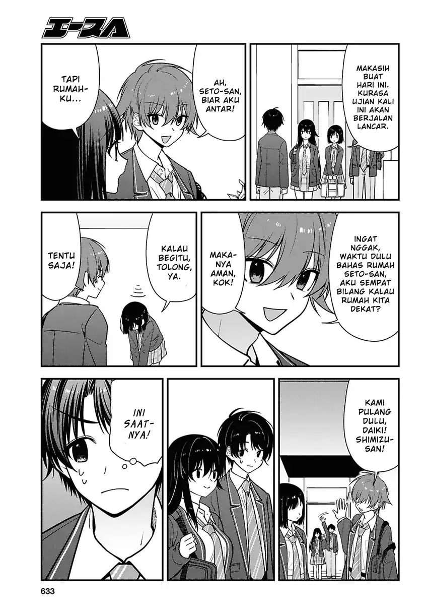 Baca Tonari no Seki no Yankee Shimizu-san ga Kami o Kuroku Sometekita - Chapter 19 halaman 25