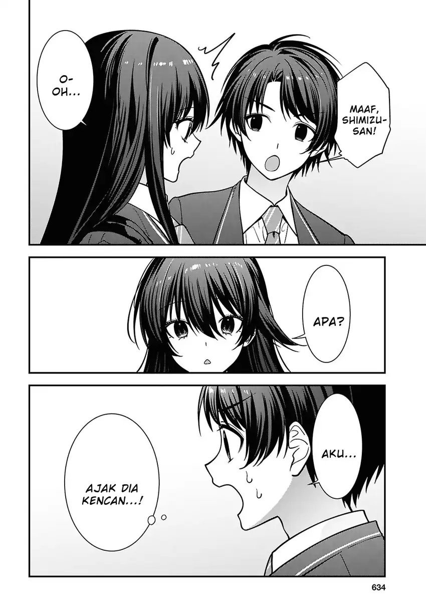 Baca Tonari no Seki no Yankee Shimizu-san ga Kami o Kuroku Sometekita - Chapter 19 halaman 26