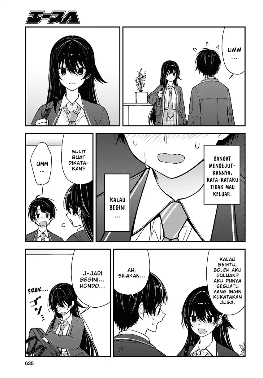 Baca Tonari no Seki no Yankee Shimizu-san ga Kami o Kuroku Sometekita - Chapter 19 halaman 27