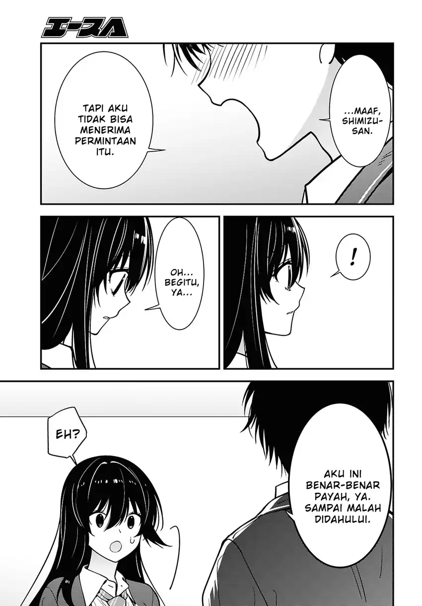 Baca Tonari no Seki no Yankee Shimizu-san ga Kami o Kuroku Sometekita - Chapter 19 halaman 30