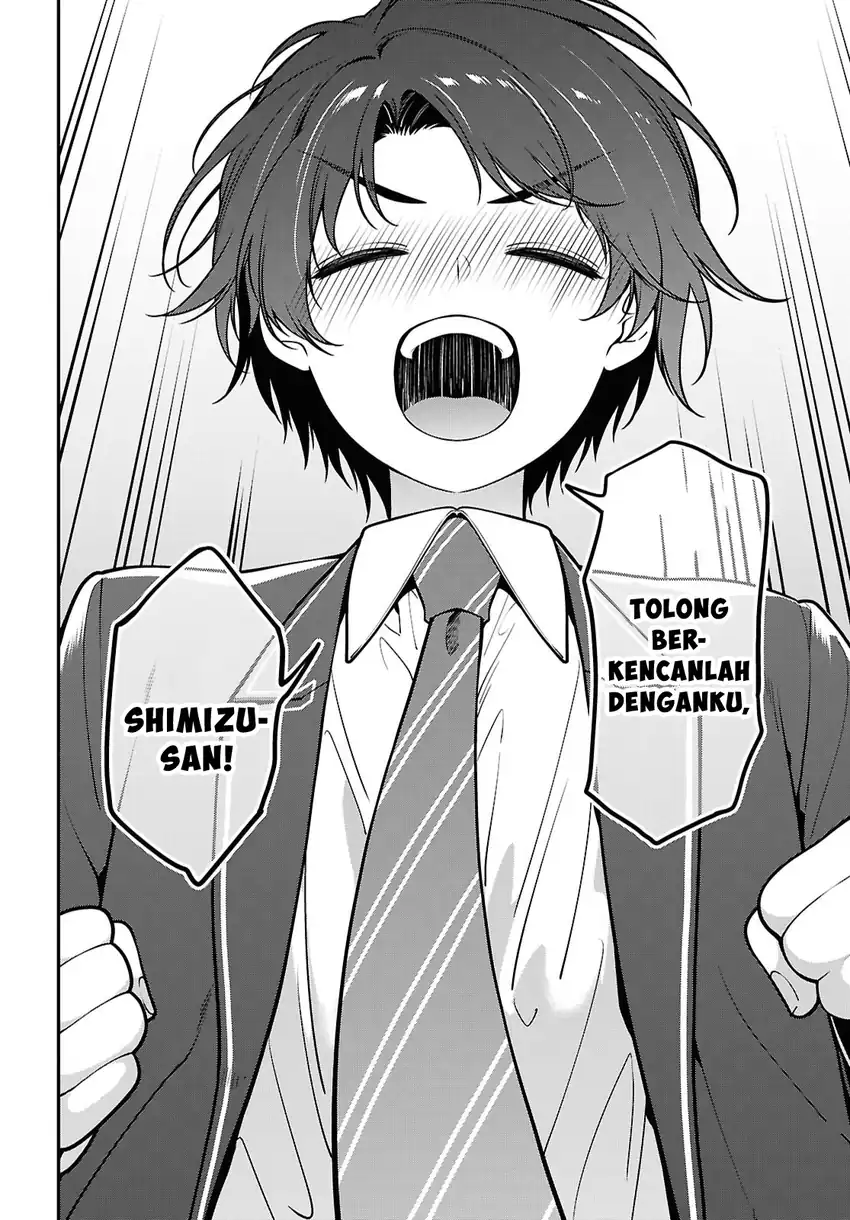 Baca Tonari no Seki no Yankee Shimizu-san ga Kami o Kuroku Sometekita - Chapter 19 halaman 31