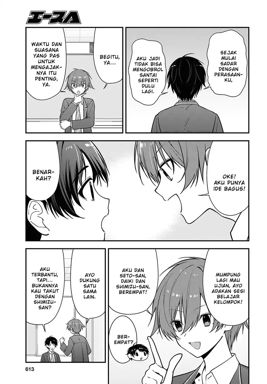 Baca Tonari no Seki no Yankee Shimizu-san ga Kami o Kuroku Sometekita - Chapter 19 halaman 5