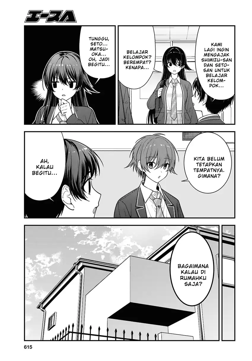 Baca Tonari no Seki no Yankee Shimizu-san ga Kami o Kuroku Sometekita - Chapter 19 halaman 7