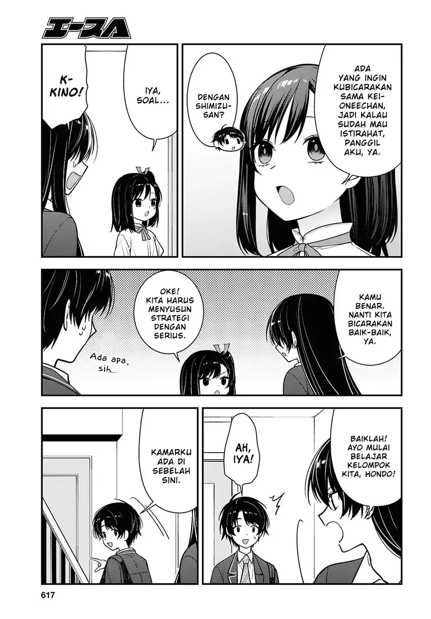Baca Tonari no Seki no Yankee Shimizu-san ga Kami o Kuroku Sometekita - Chapter 19 halaman 9