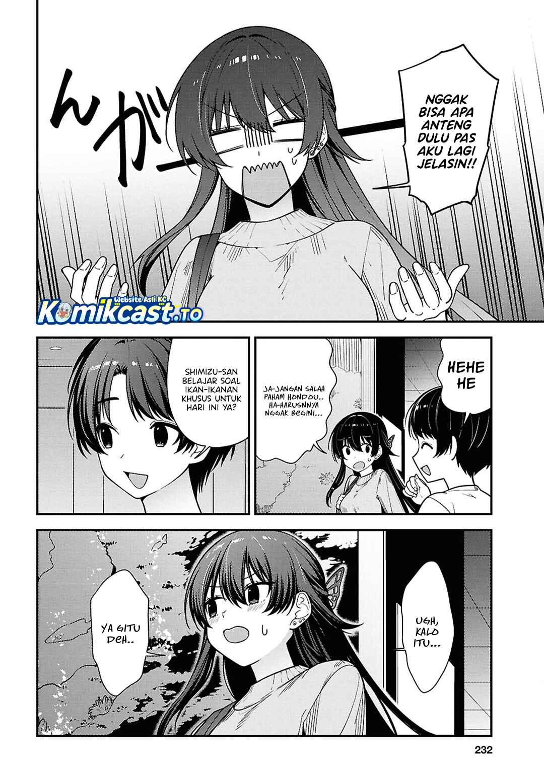 Baca Tonari no Seki no Yankee Shimizu-san ga Kami o Kuroku Sometekita - Chapter 20 halaman 15