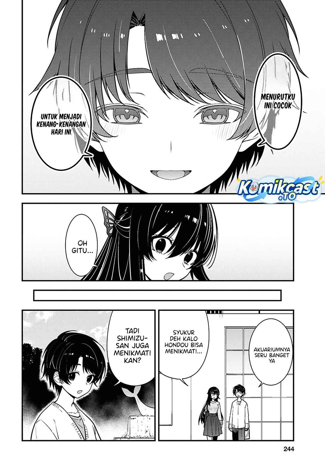 Baca Tonari no Seki no Yankee Shimizu-san ga Kami o Kuroku Sometekita - Chapter 20 halaman 26