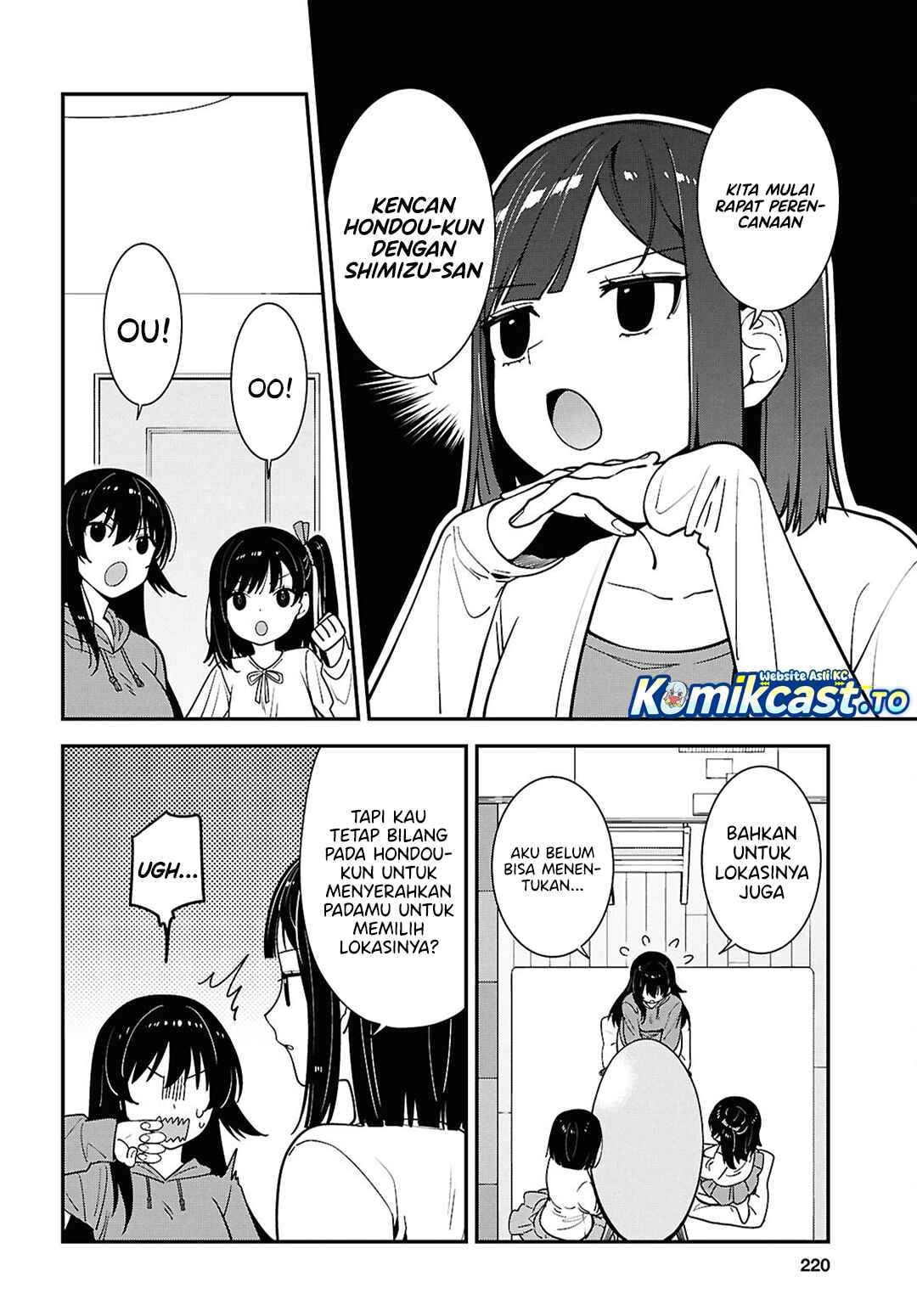 Baca Tonari no Seki no Yankee Shimizu-san ga Kami o Kuroku Sometekita - Chapter 20 halaman 3