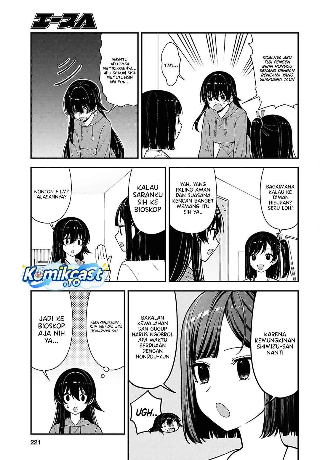 Baca Tonari no Seki no Yankee Shimizu-san ga Kami o Kuroku Sometekita - Chapter 20 halaman 4
