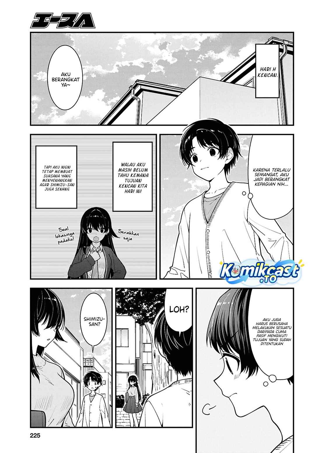 Baca Tonari no Seki no Yankee Shimizu-san ga Kami o Kuroku Sometekita - Chapter 20 halaman 8