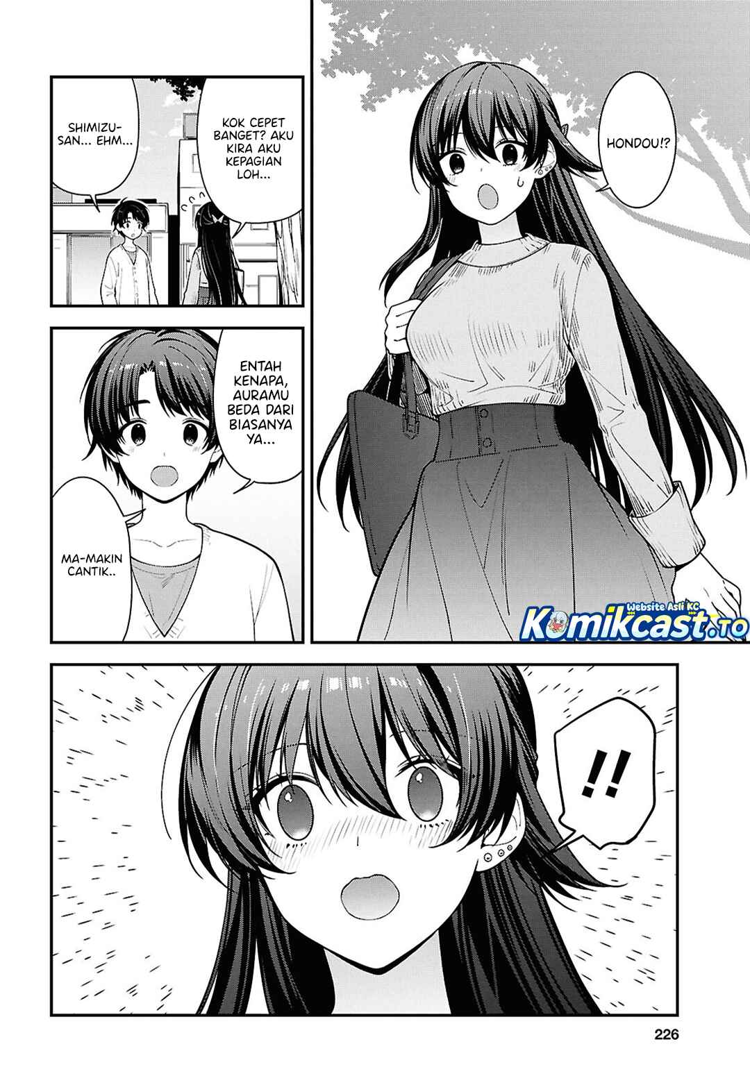 Baca Tonari no Seki no Yankee Shimizu-san ga Kami o Kuroku Sometekita - Chapter 20 halaman 9