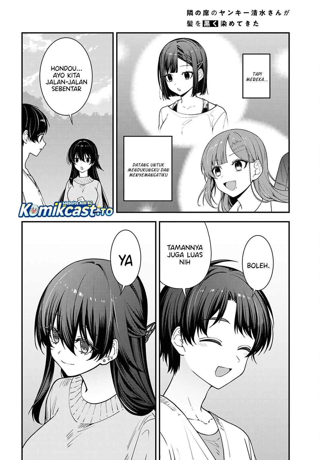 Tonari no Seki no Yankee Shimizu-san ga Kami o Kuroku Sometekita Chapter 21 - Page 25