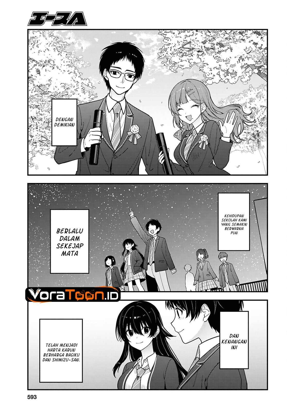 Tonari no Seki no Yankee Shimizu-san ga Kami o Kuroku Sometekita Chapter 22 - Page 28