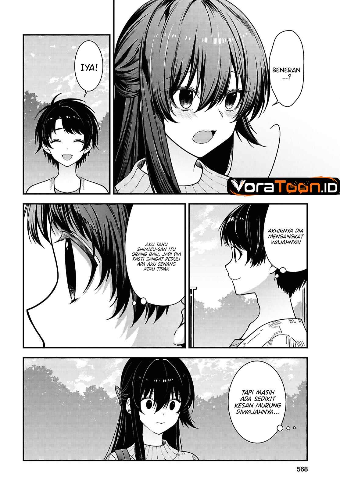 Tonari no Seki no Yankee Shimizu-san ga Kami o Kuroku Sometekita Chapter 22 - Page 5