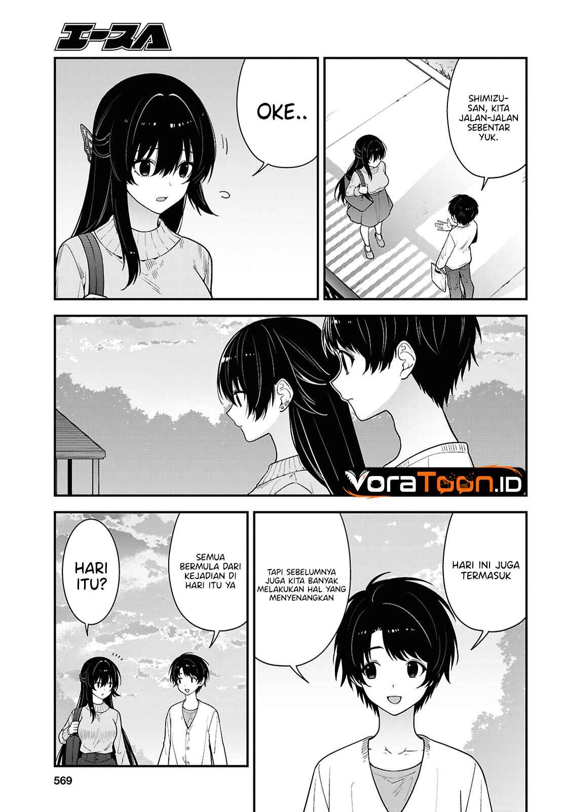 Tonari no Seki no Yankee Shimizu-san ga Kami o Kuroku Sometekita Chapter 22 - Page 6