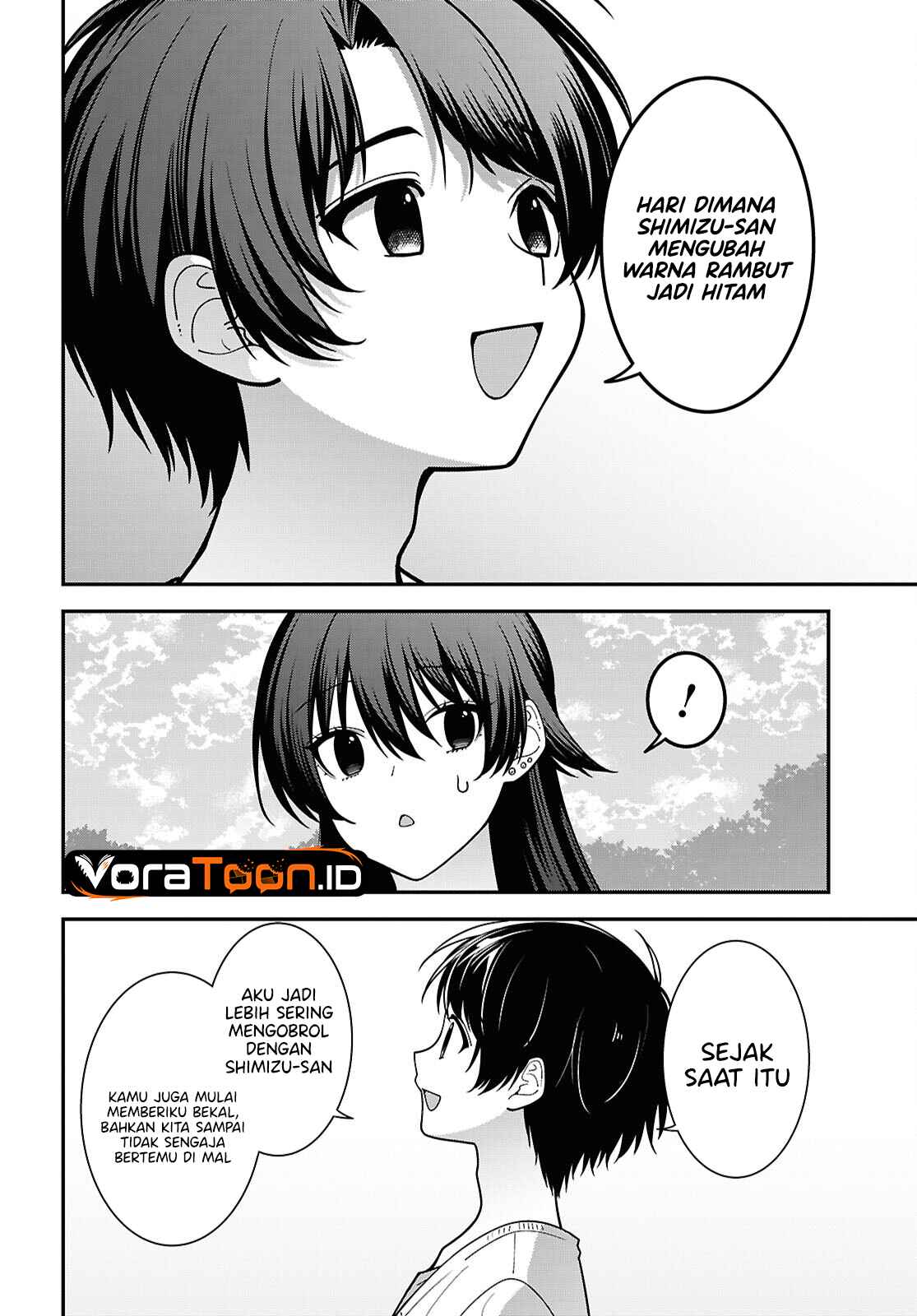 Tonari no Seki no Yankee Shimizu-san ga Kami o Kuroku Sometekita Chapter 22 - Page 7