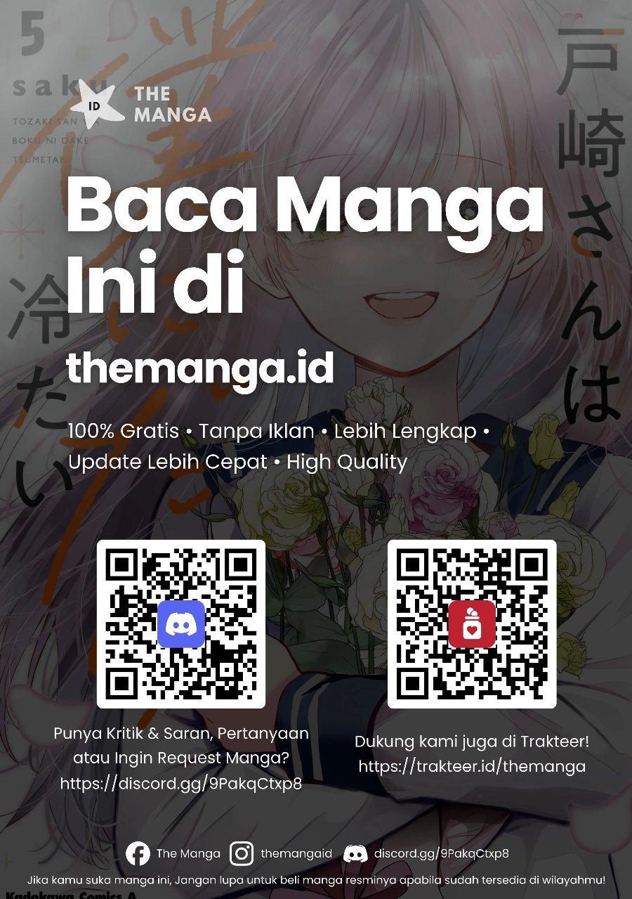 Baca Tozaki-san wa Boku ni Dake Tsumetai Chapter 18 Bahasa Indonesia page 56