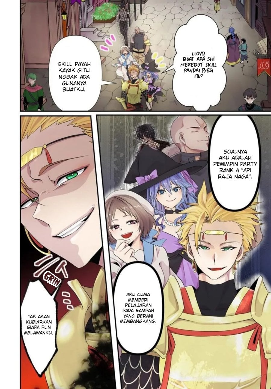 Baca Tsuihou-kei no Akuyaku Party no Leader ni Tensei shita node, Zamaa sareru mae ni Jibun wo Tsuihou shimashita. ~Skill wo Ubau 'Steal' tte Akuyaku-sugiru kedo Tsuyosugiru . - Chapter 1 halaman 3
