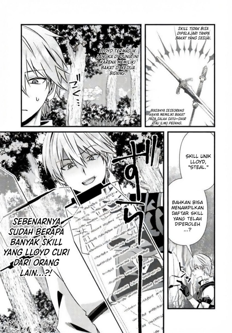 Baca Tsuihou-kei no Akuyaku Party no Leader ni Tensei shita node, Zamaa sareru mae ni Jibun wo Tsuihou shimashita. ~Skill wo Ubau 'Steal' tte Akuyaku-sugiru kedo Tsuyosugiru . - Chapter 2.1 halaman 13