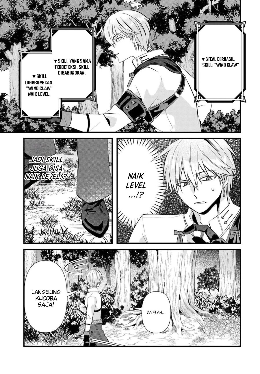 Baca Tsuihou-kei no Akuyaku Party no Leader ni Tensei shita node, Zamaa sareru mae ni Jibun wo Tsuihou shimashita. ~Skill wo Ubau 'Steal' tte Akuyaku-sugiru kedo Tsuyosugiru . - Chapter 2.2 halaman 5