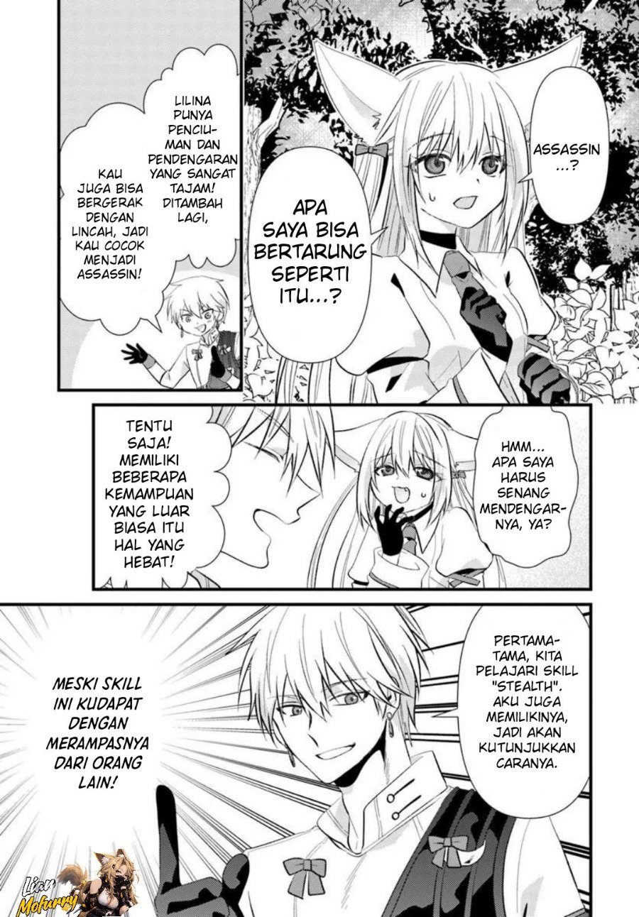 Baca Tsuihou-kei no Akuyaku Party no Leader ni Tensei shita node, Zamaa sareru mae ni Jibun wo Tsuihou shimashita. ~Skill wo Ubau ‘Steal’ tte Akuyaku-sugiru kedo Tsuyosugiru . Chapter 4.1 Bahasa Indonesia page 26