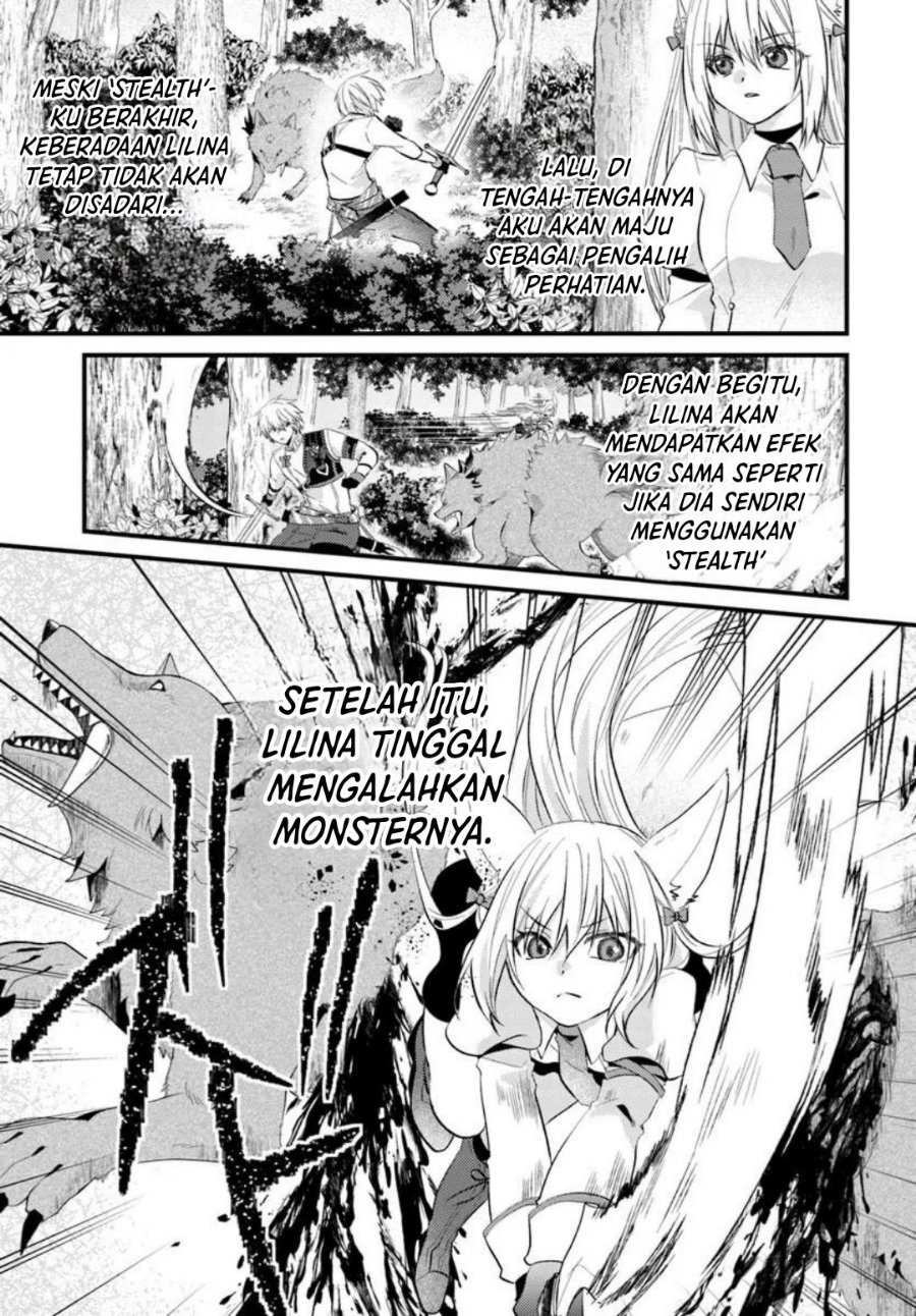 Baca Tsuihou-kei no Akuyaku Party no Leader ni Tensei shita node, Zamaa sareru mae ni Jibun wo Tsuihou shimashita. ~Skill wo Ubau ‘Steal’ tte Akuyaku-sugiru kedo Tsuyosugiru . Chapter 4.1 Bahasa Indonesia page 38