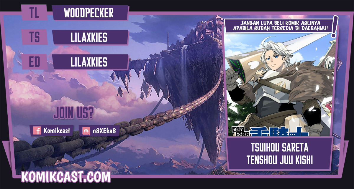 Baca Tsuihou Sareta Tenshou Juu Kishi wa Game Chishiki de Musou Suru - Chapter 3 halaman 1