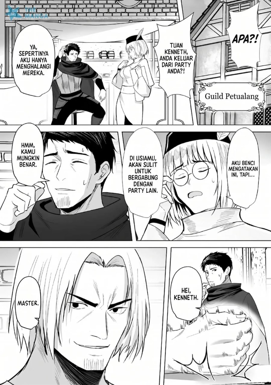 Baca Tsuihousareta Ossan, Himatsubushi ni Kamigami wo Koeru ~Kami no Kago wo Nakama no Shoujotachi ni Yuzutteitara Saikyou Party ga Bakutan Shita Ken~ - Chapter 1 halaman 10