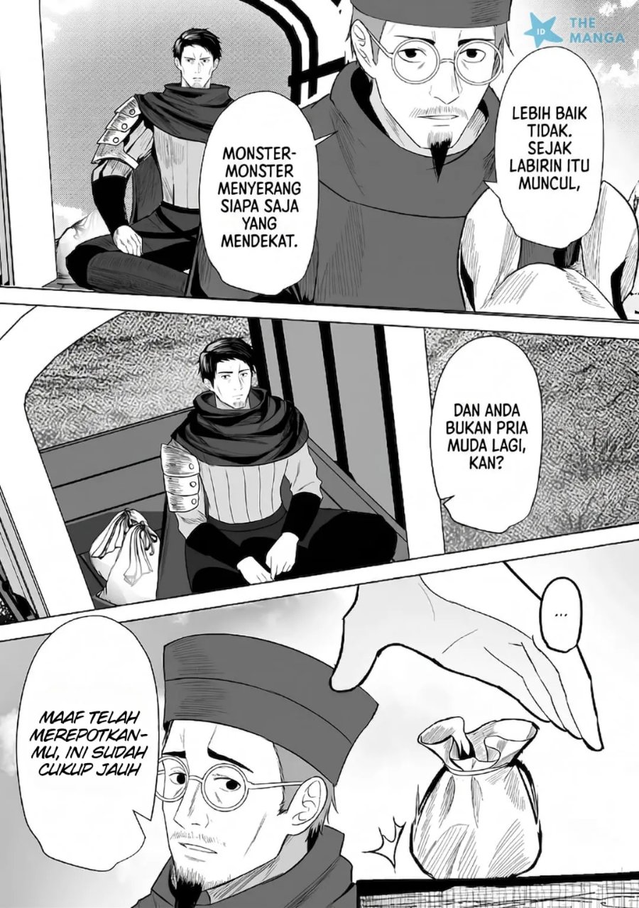 Baca Tsuihousareta Ossan, Himatsubushi ni Kamigami wo Koeru ~Kami no Kago wo Nakama no Shoujotachi ni Yuzutteitara Saikyou Party ga Bakutan Shita Ken~ - Chapter 1 halaman 16