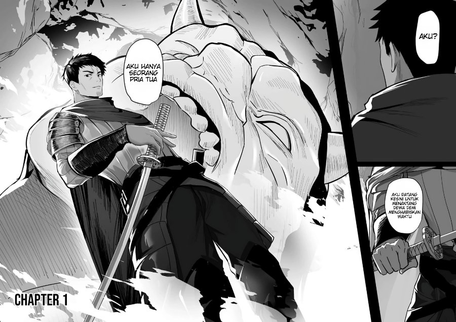 Baca Tsuihousareta Ossan, Himatsubushi ni Kamigami wo Koeru ~Kami no Kago wo Nakama no Shoujotachi ni Yuzutteitara Saikyou Party ga Bakutan Shita Ken~ - Chapter 1 halaman 4