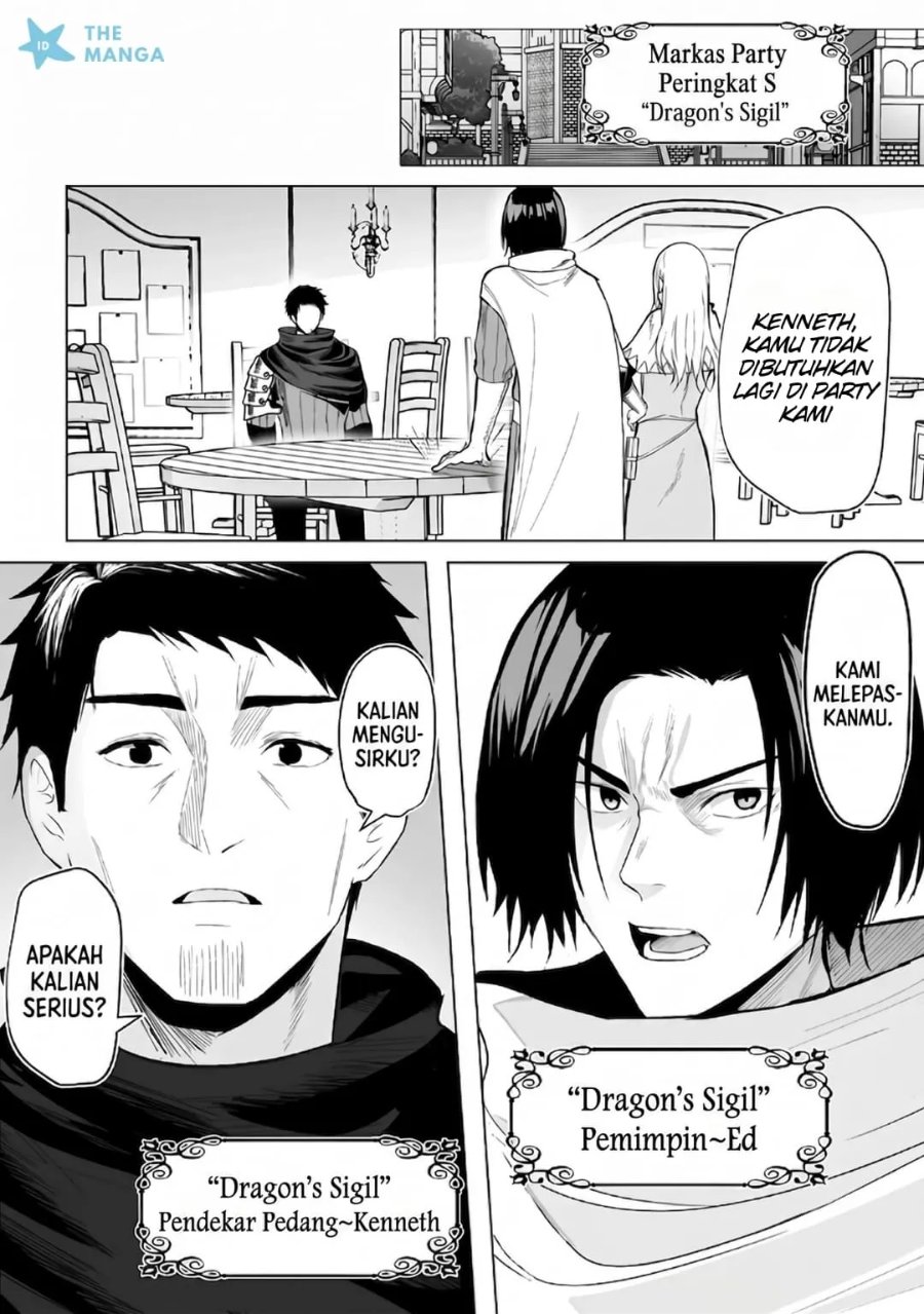 Baca Tsuihousareta Ossan, Himatsubushi ni Kamigami wo Koeru ~Kami no Kago wo Nakama no Shoujotachi ni Yuzutteitara Saikyou Party ga Bakutan Shita Ken~ - Chapter 1 halaman 5