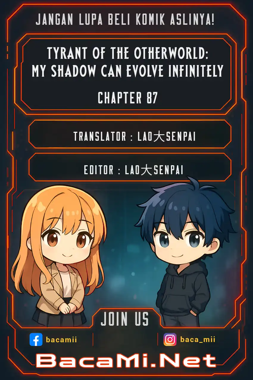 Baca Tyrant of the Otherworld Prison: My Shadow Can Evolve Infinitely - Chapter 87 halaman 1