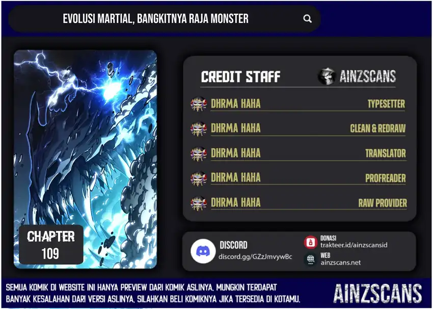 Baca Ultimate Martial Evolution: Begin by Awakening the King of Monsters - Chapter 109 halaman 1