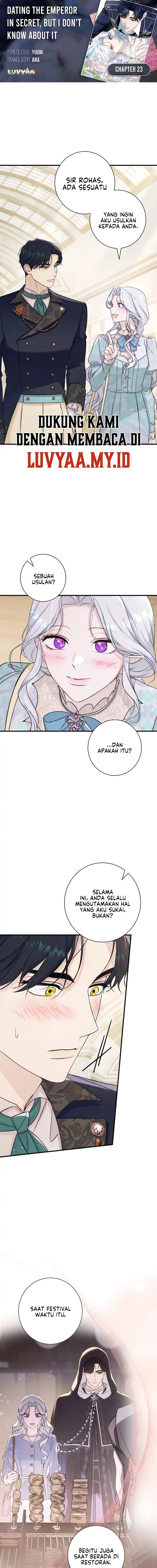 Baca Unbeknownst to Me, I am Secretly Dating the Emperor - Chapter 23 halaman 1