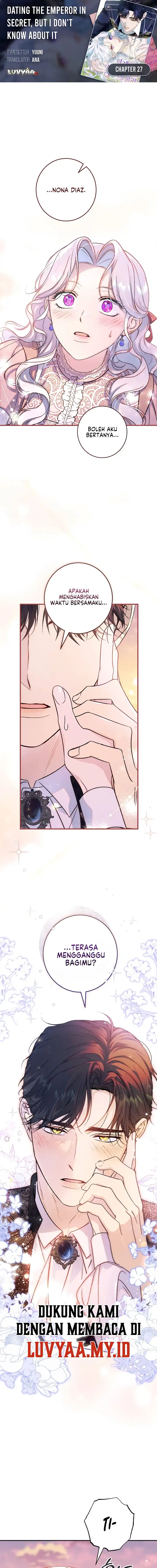 Unbeknownst to Me, I am Secretly Dating the Emperor Chapter 27 - Page 1