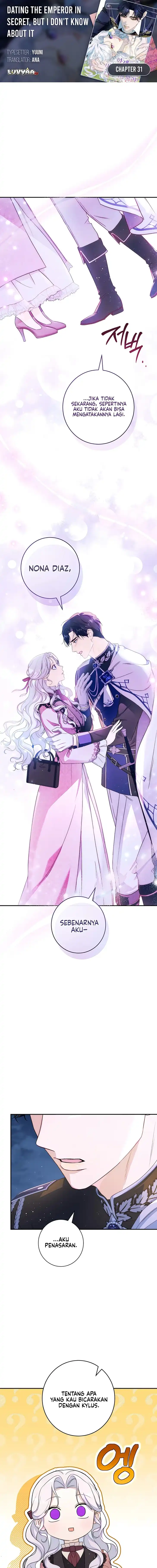 Unbeknownst to Me, I am Secretly Dating the Emperor Chapter 31 - Page 1