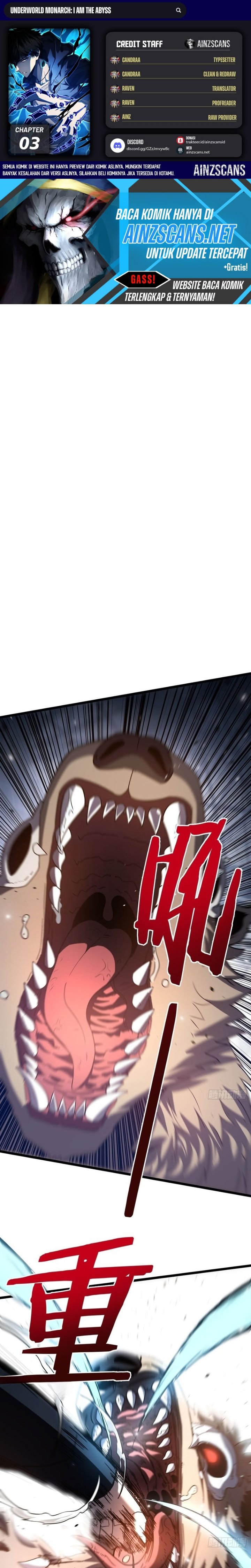 Underworld Monarch: I Am the Abyss Chapter 3 - Page 1