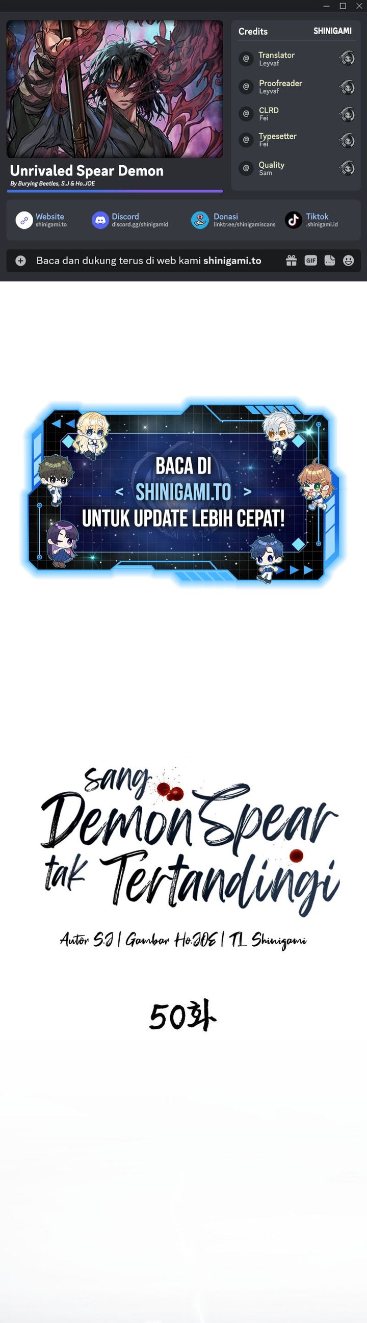 Baca Unrivaled Spear Demon - Chapter 50 halaman 1