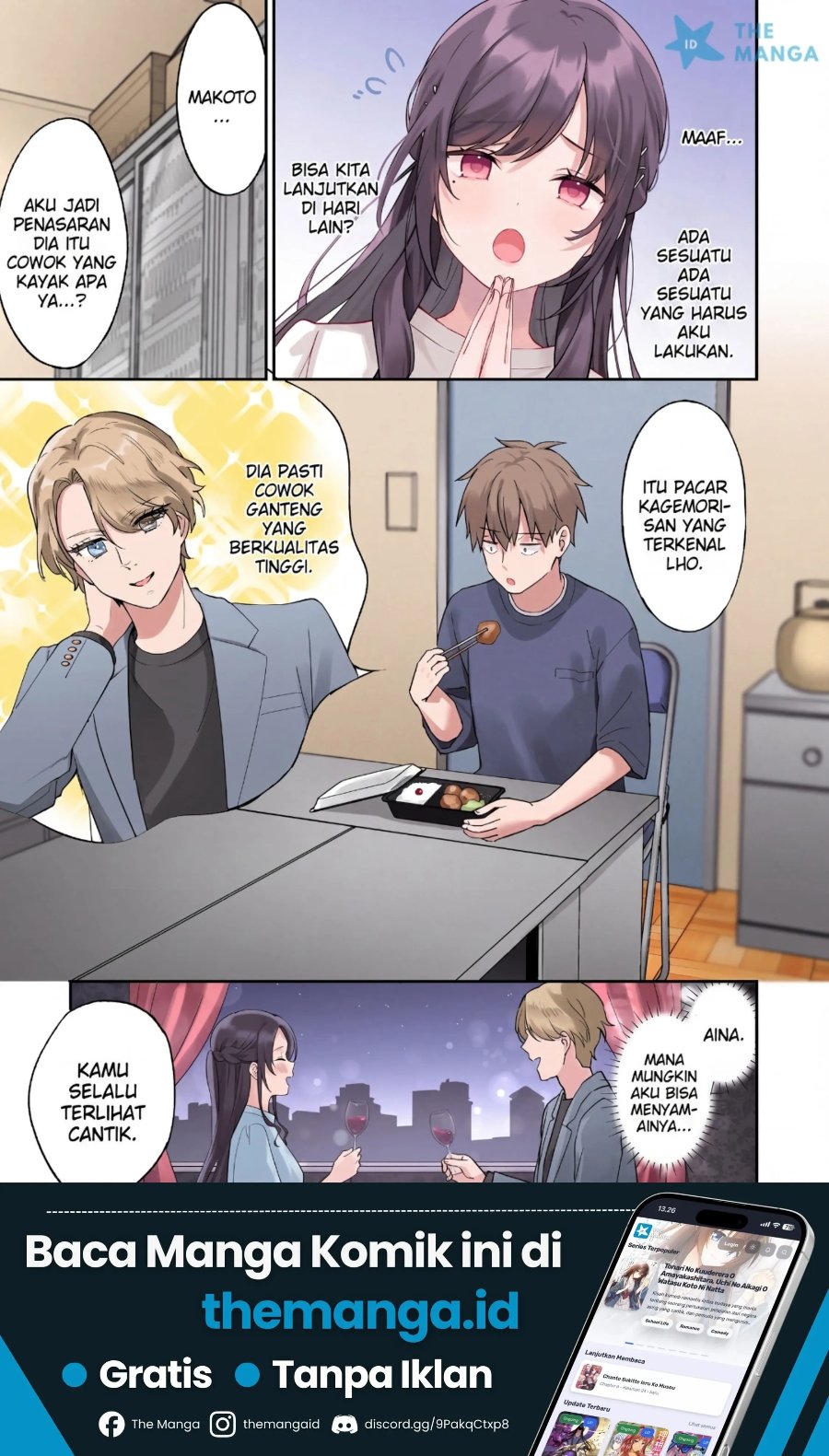 Baca Usotsuki Kanojo no Kagemori-san Chapter 6 Bahasa Indonesia page 8